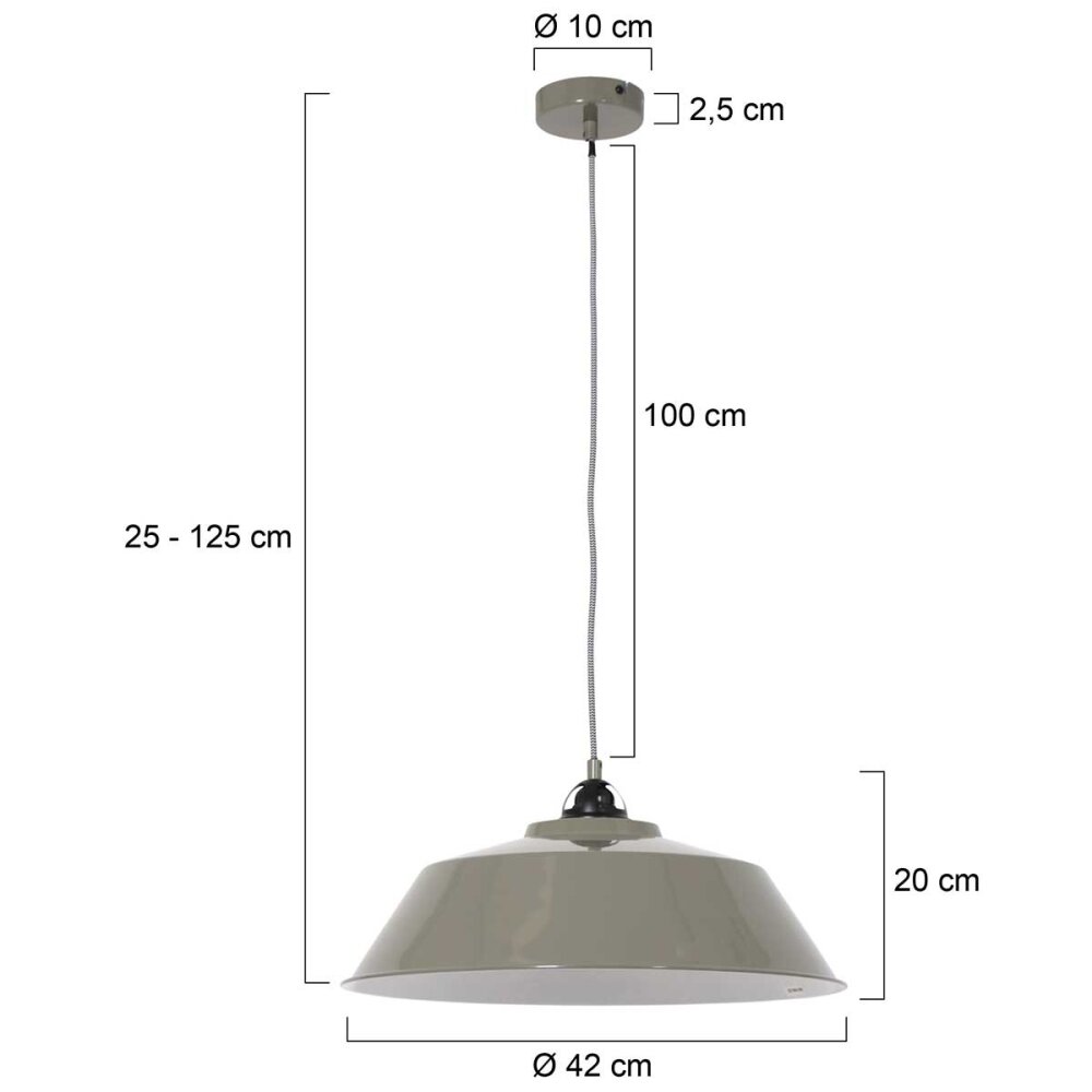 Suspension Steinhauer Nové Vert, 1 lumière