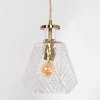 Suspension Steinhauer Grazioglass Laiton, 1 lumière