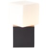 Lampe de table Brilliant Twisty Noir, 1 lumière