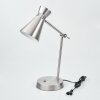 Lampe de table Vijes Chrome, Nickel mat, 1 lumière