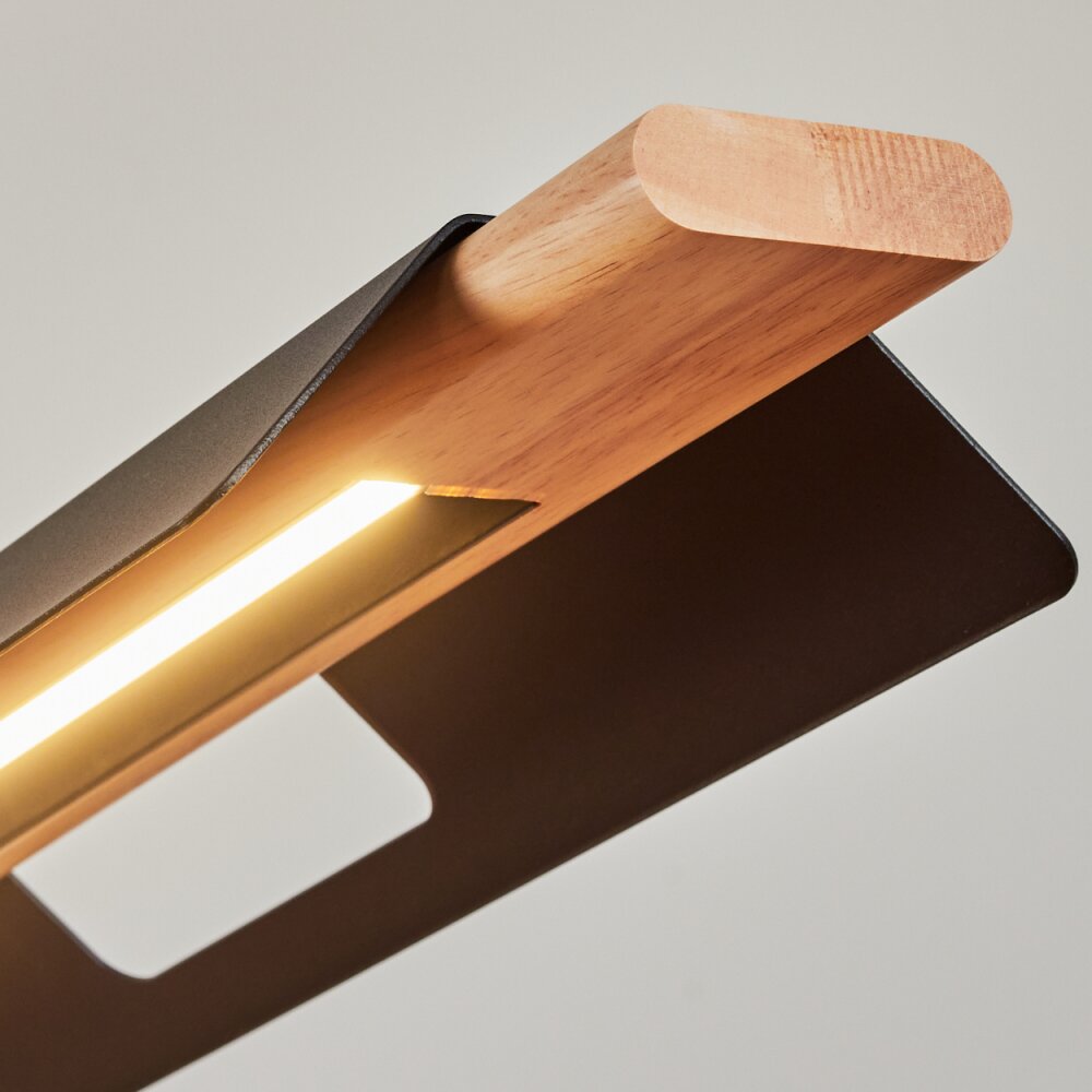 Suspension Milot LED Écru, Noir, 1 lumière