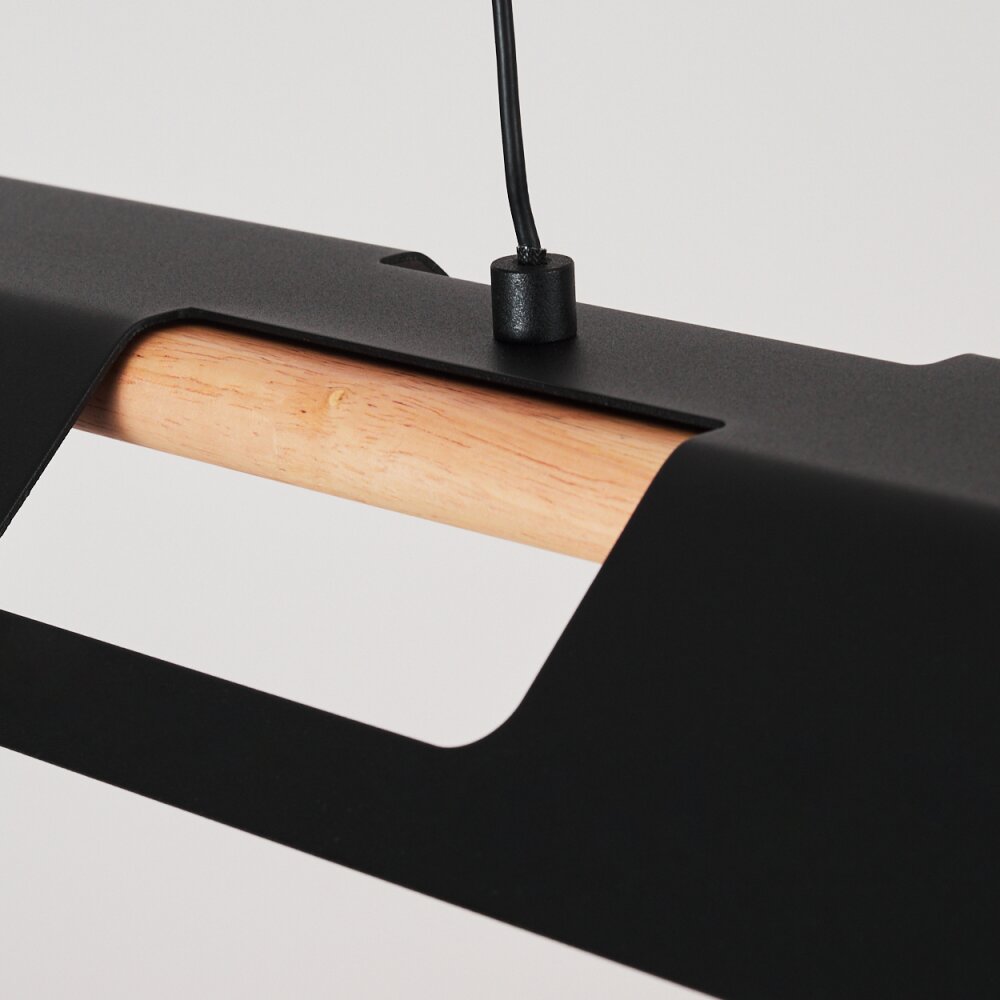 Suspension Milot LED Écru, Noir, 1 lumière