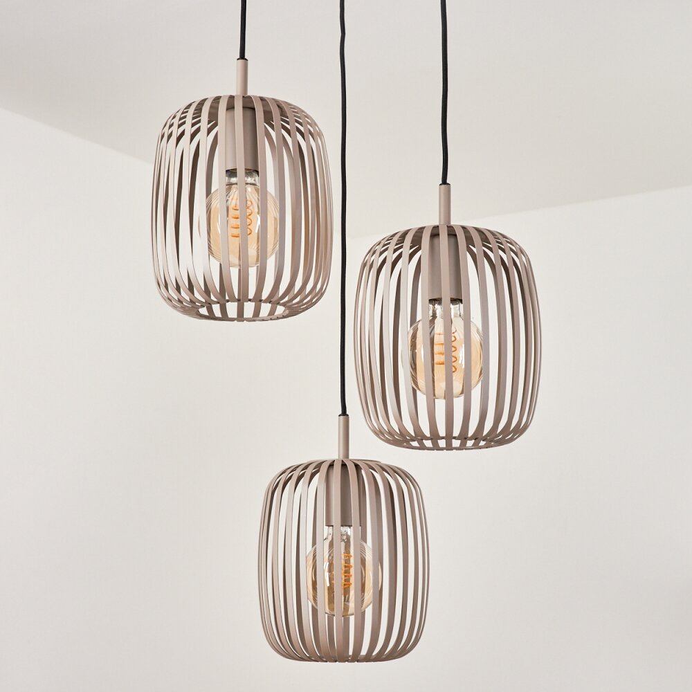 Suspension Herrera Sable, 3 lumières