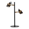 Lampe de table Lucide TUNDRAN Noir, 2 lumières