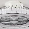 Ventilateur de plafond Burmeister LED Blanc, 1 lumière, Télécommandes