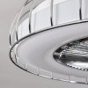 Ventilateur de plafond Burmeister LED Blanc, 1 lumière, Télécommandes