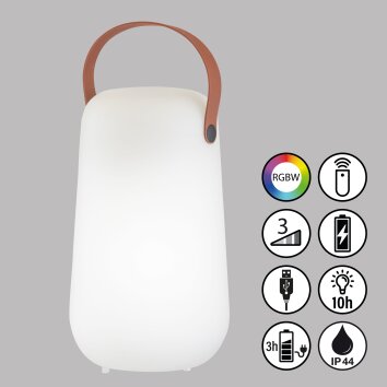 Lampe de table FHL easy Collgar LED Blanc, 1 lumière, Télécommandes, Changeur de couleurs