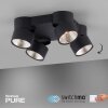 Plafonnier Paul Neuhaus PURE-NOLA LED Noir, 4 lumières