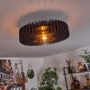 Plafonnier Konbongou Noir, 1 lumière