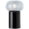 Lampe de table Brilliant Knut Noir, 1 lumière