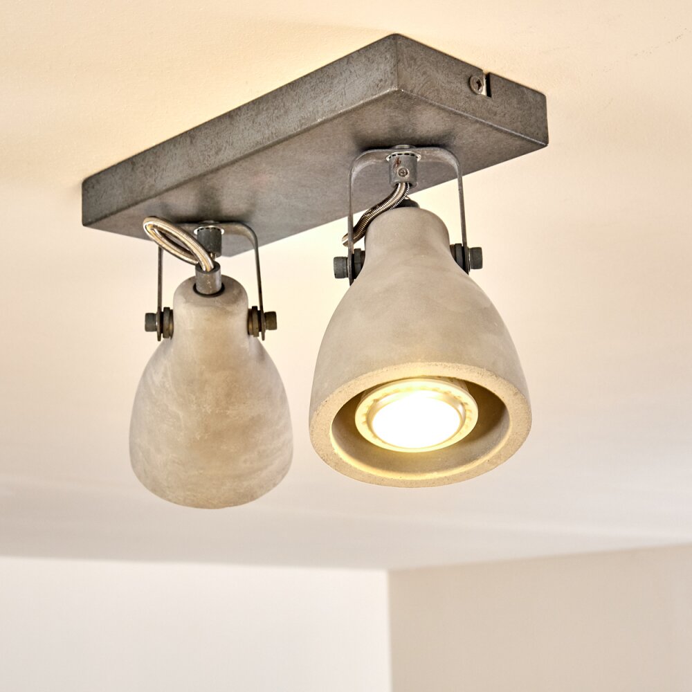 Plafonnier Lomma Gris, 2 lumières