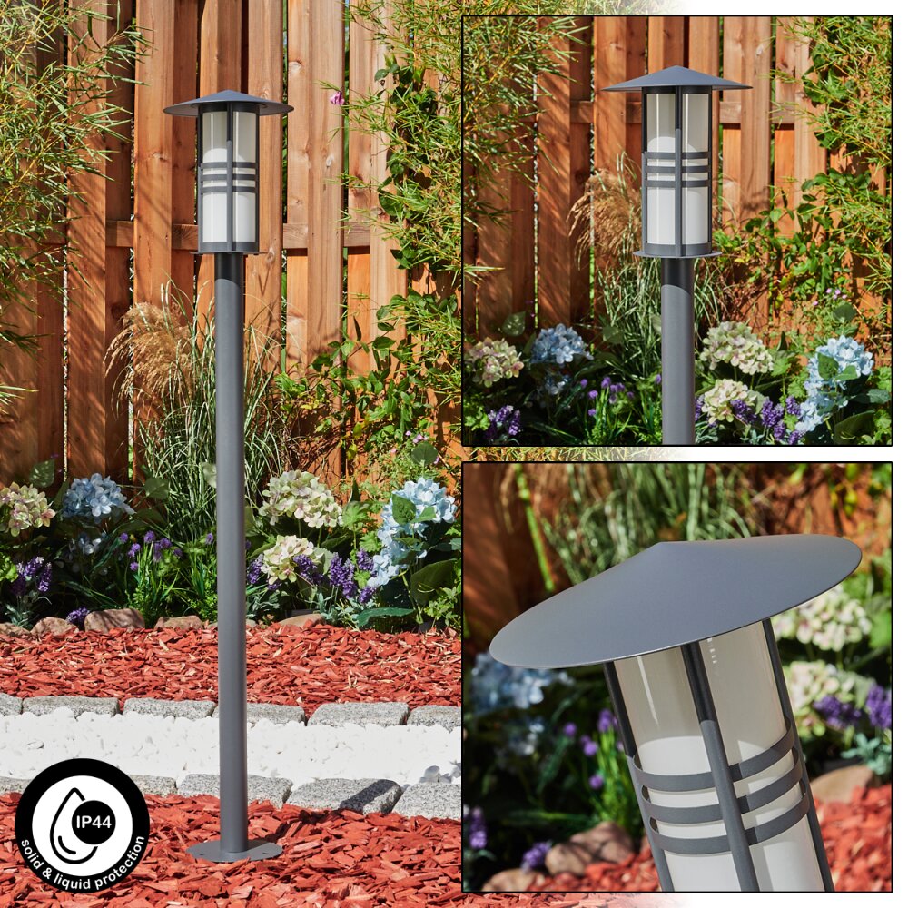 Borne lumineuse Fukuoka Anthracite, 1 lumière main product photo