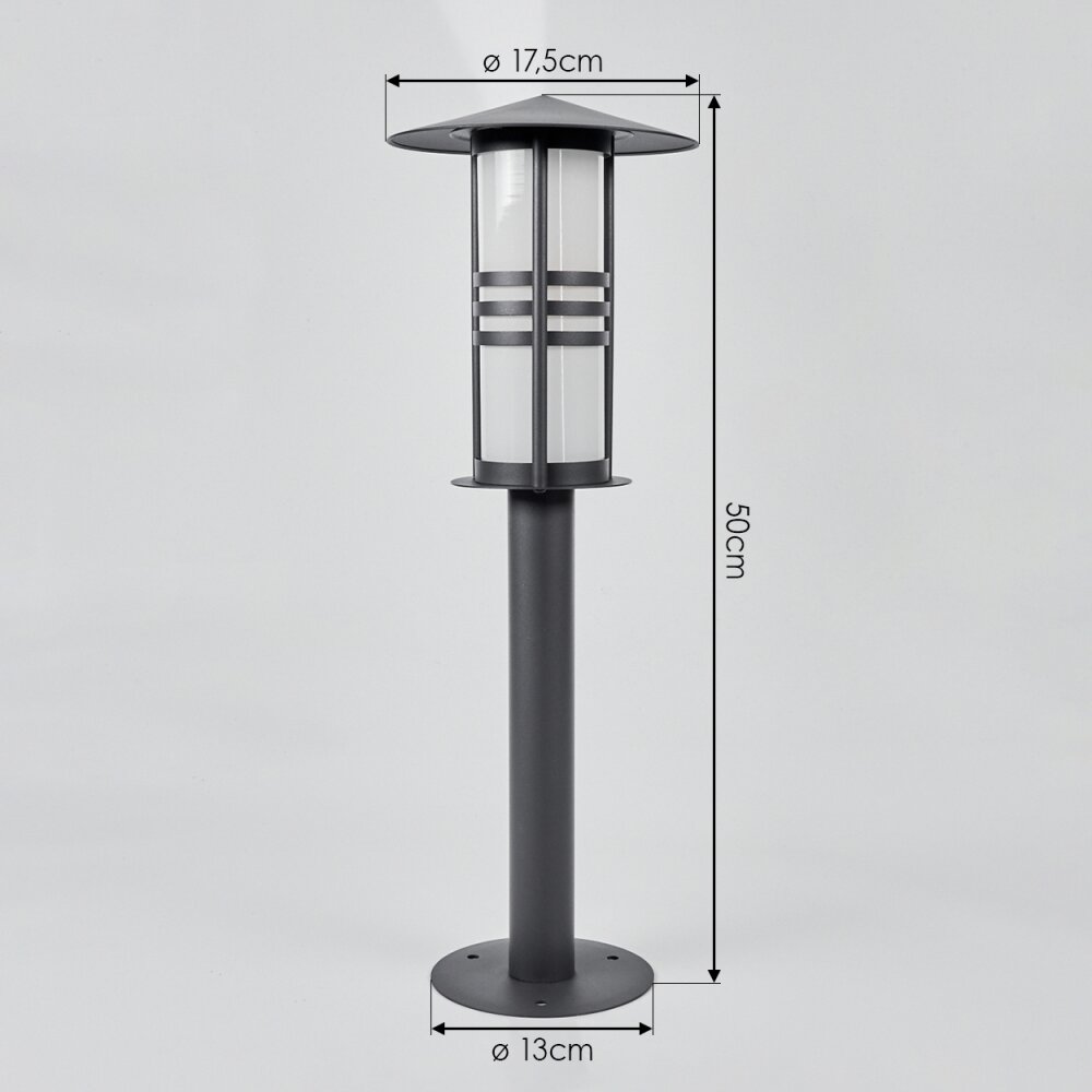Borne lumineuse Fushun Anthracite, 1 lumière