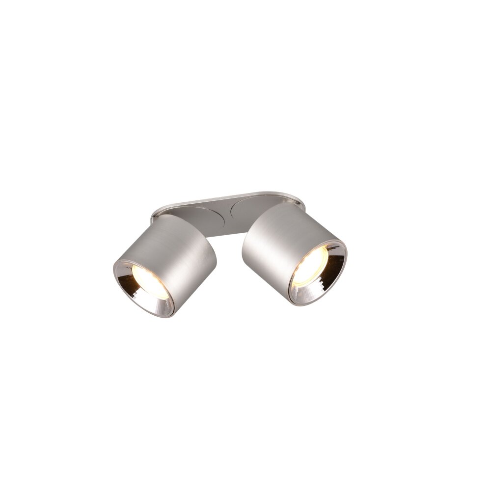 Trio GUAYANA Plafonnier Nickel mat, 2 lumières