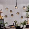 Suspension - Verre Koyoto Chrome, Clair, Fumé, 8 lumières
