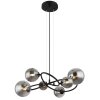 Suspension Globo RIHA LED Noir, 6 lumières