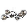 Suspension Globo RIHA LED Noir, 6 lumières