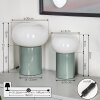Lampe de table - kit de 2 Godrie Turquoise, 2 lumières