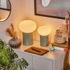 Lampe de table - kit de 2 Godrie Turquoise, 2 lumières