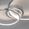 Plafonnier Leuchten-Direkt ASMINA LED Argenté, 2 lumières