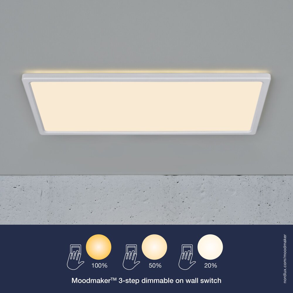Plafonnier Nordlux HARLOW LED Blanc, 1 lumière