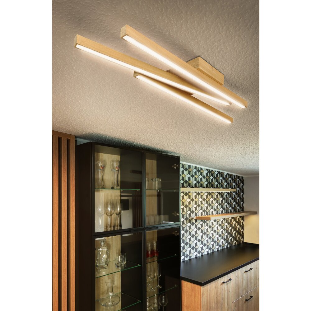 Plafonnier Cajas LED Écru, 3 lumières main product photo