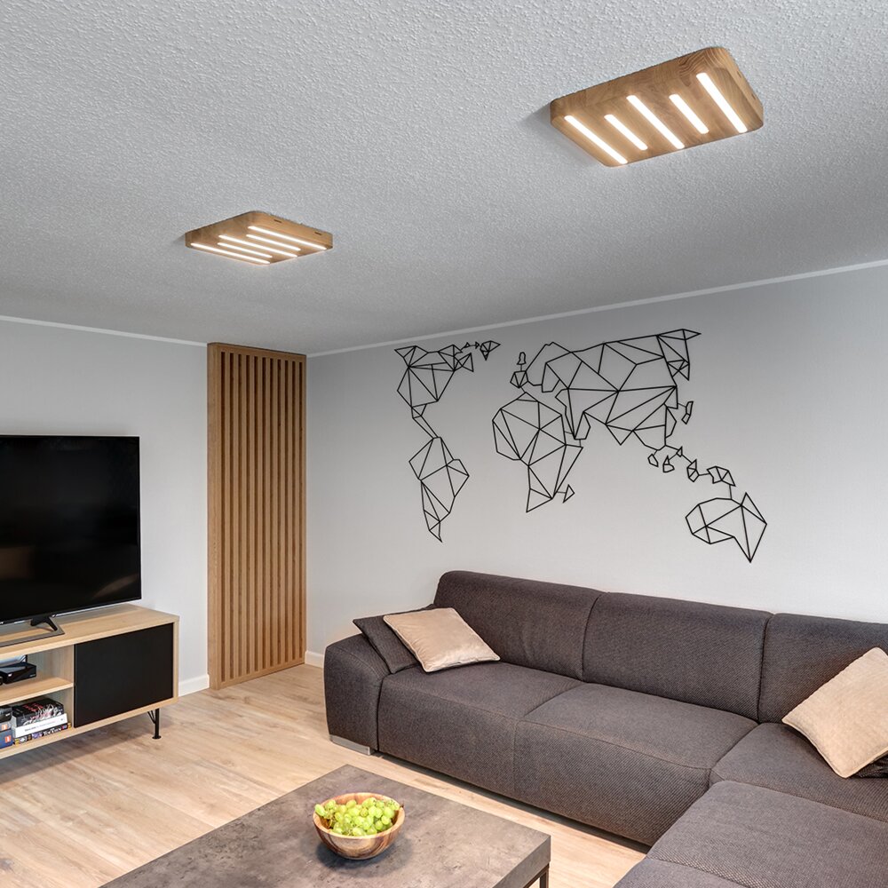 Plafonnier Cajas LED Écru, 5 lumières main product photo