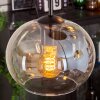 Suspension - Verre Apedo Ambre, Clair, 5 lumières