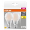 OSRAM CLASSIC A Lot de 2 LED E27 6,5 Watt 2700 Kelvin 806 Lumen