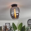 Plafonnier - Verre Apedo Fumé, 1 lumière