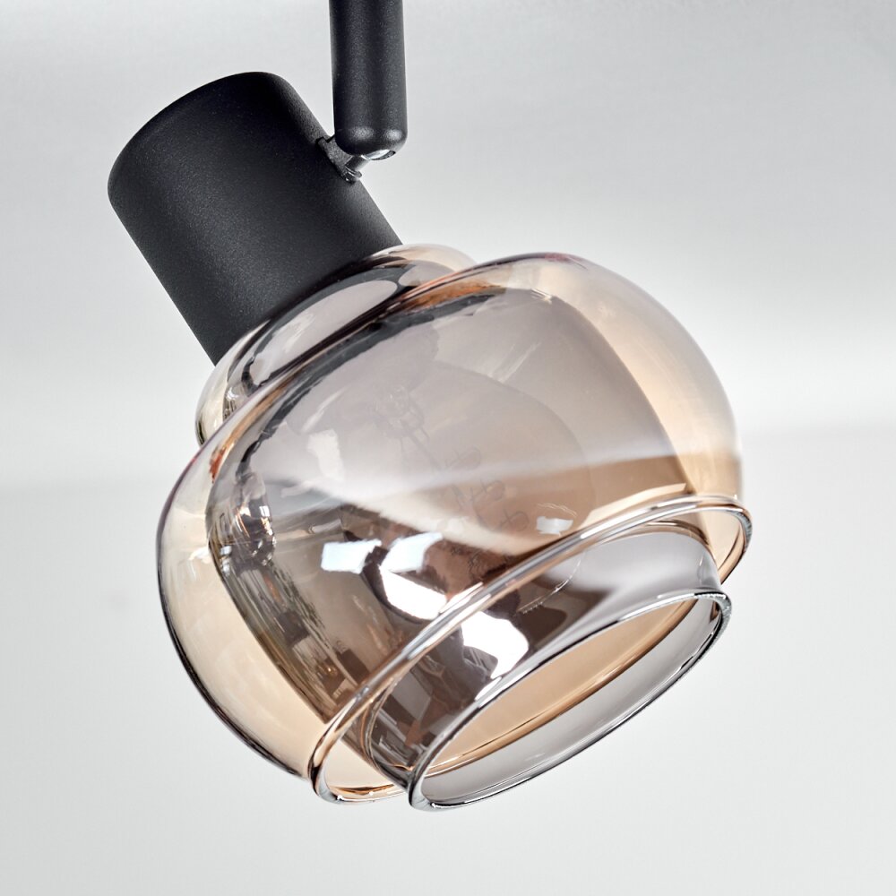 Plafonnier Cevio Noir, 3 lumières