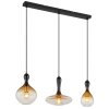 Suspension Globo ALADDIN Ambre, Fumé, 3 lumières