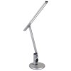 Lampe de table Globo SOLANA LED Aluminium brossé, Blanc, 1 lumière