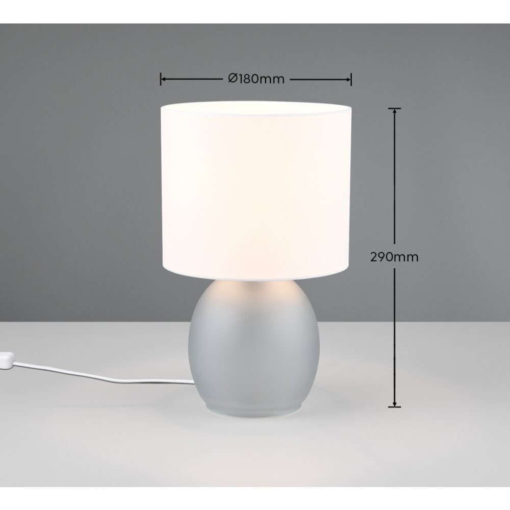 Lampe de table Trio VELA Gris, 1 lumière