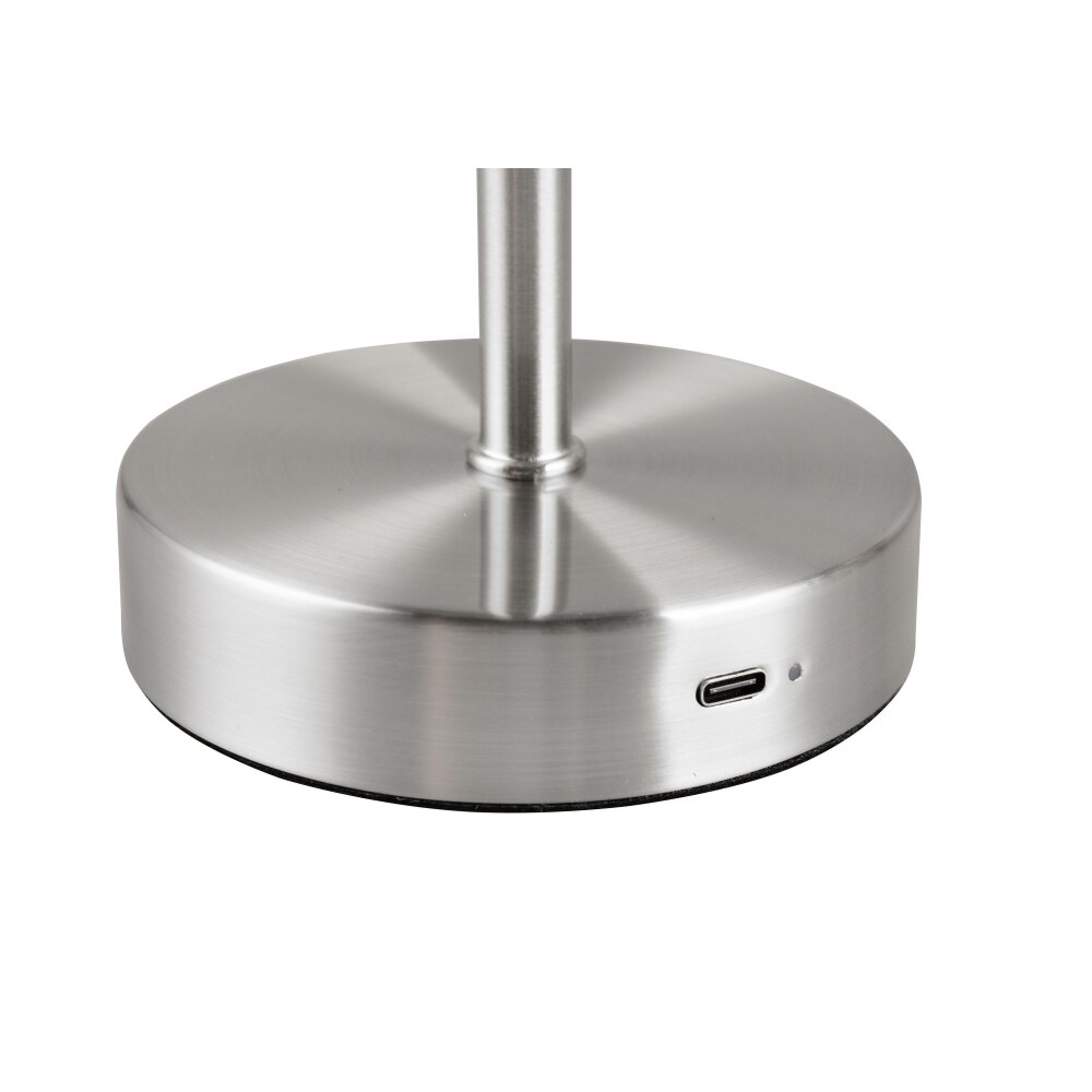 Lampe de table Reality JEFF LED Nickel mat, 1 lumière