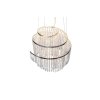 Suspension Reality POMP LED Chrome, 1 lumière, Télécommandes