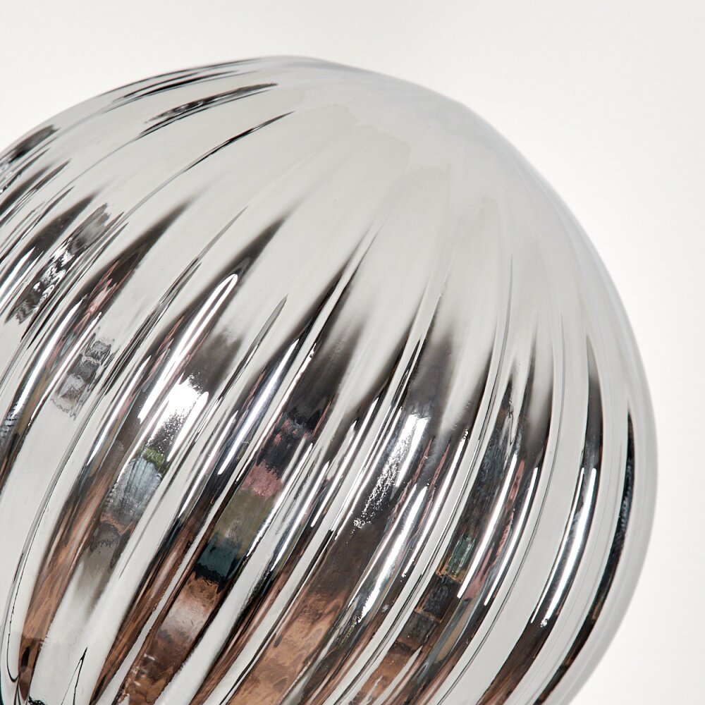 Lampadaire - Verre 10 cm Bernado Fumé, 5 lumières