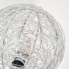 Lampadaire - Verre 12 cm Bernado Argenté, 6 lumières