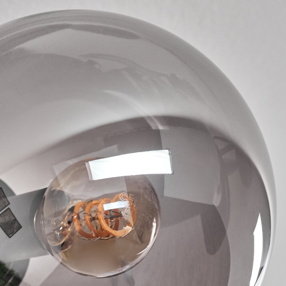 Plafonnier - Verre 15 cm Gastor Ambre, Fumé, 6 lumières