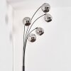 Lampadaire - Verre 15 cm Ripoll Chrome, 5 lumières