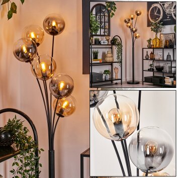 Lampadaire - Verre 15 cm Gastor Ambre, Clair, Fumé, 6 lumières