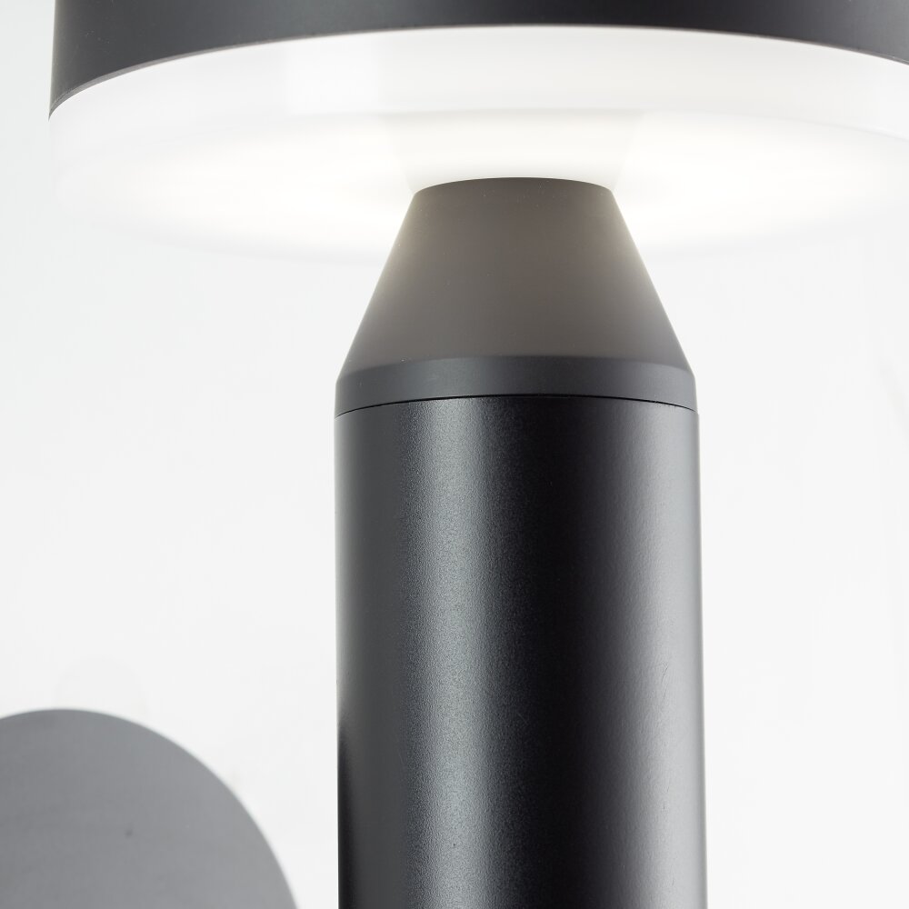 Applique murale d'extérieur Brilliant Magua LED Noir, 1 lumière