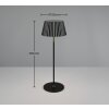 Lampe de table Reality SUAREZ LED Noir, 1 lumière