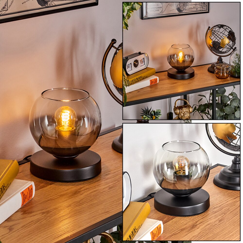 Koyoto Lampe à poser 15 cm Clair, Fumé, 1 lumière main product photo