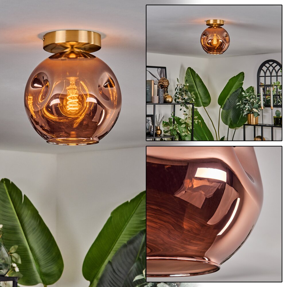 Ripoll Plafonnier Or, Noir, 1 lumière main product photo