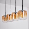 Lauden Suspension Ambre, Clair, 4 lumières