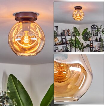 Ripoll Plafonnier Ambre, 1 lumière Ripoll Plafonnier Ambre, 1 lumière