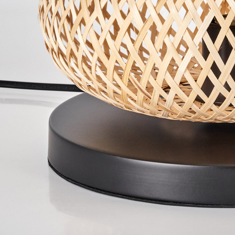 Bauro Lampe à poser 25 cm Noir, 1 lumière