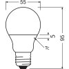 Luminaires Osram E27 LED 4.9 Watt blanc chaud 470 Lumen