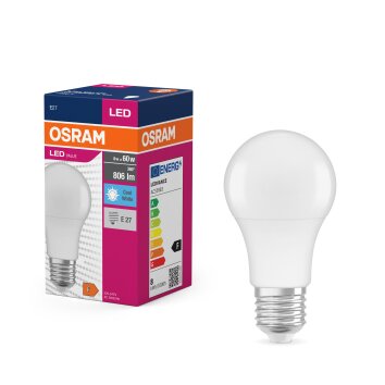 Luminaires Osram E27 LED 8.5 Watt blanc neutre 806 Lumen